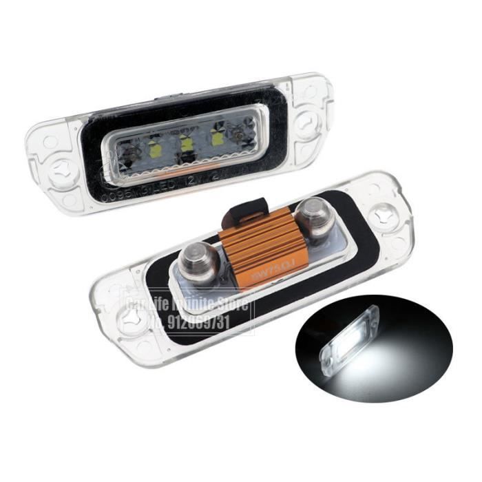 Ampoule de plaque'immatriculation LED blanche, pour Mercedes Benz W164 X164  W251 ML classe GL R, lampe de pla - Cdiscount Auto