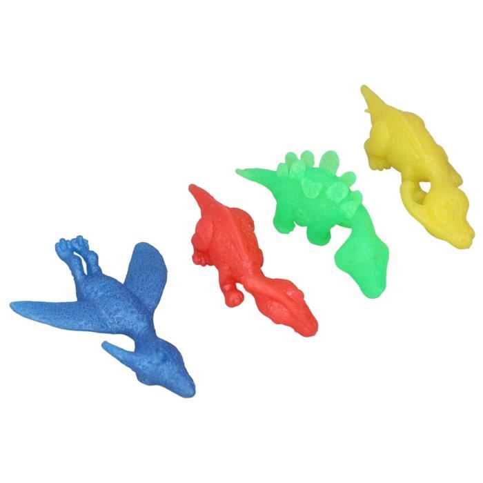 10 Pcs Slingshot dinosaure doigts jouets jeux vol résistant au Stress  élastiq N2