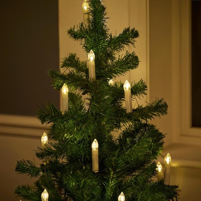 Guirlande Lumineuse Noël 20 Bougies Blanches Pour Sapin –