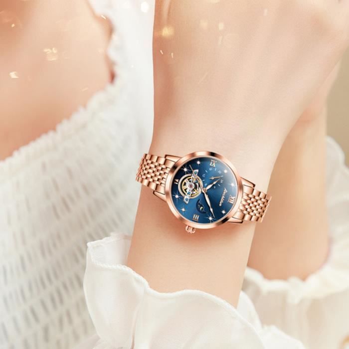 SHARPHY Montre femme de marque de luxe m canique automatique