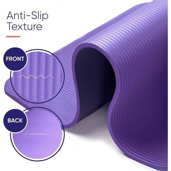 KG Physio Yoga Mat Tapis Yoga Antid rapant avec Sangle de Tapis