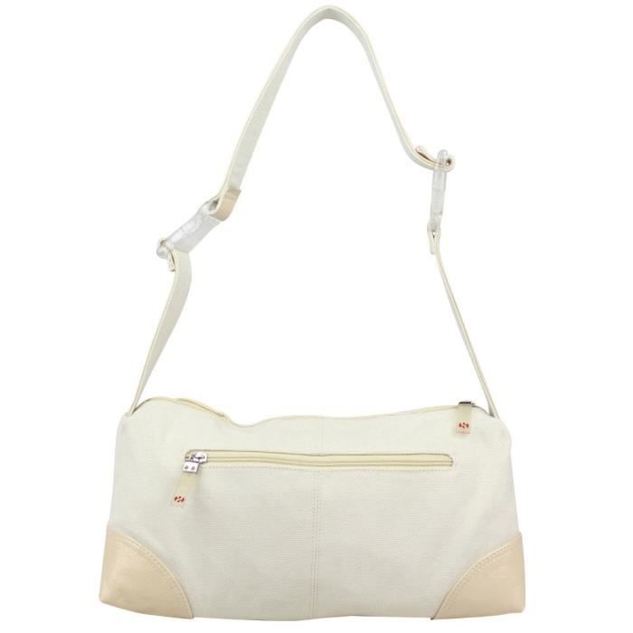 Sac paule Superga bowling long 204132005 Beige Achat Vente
