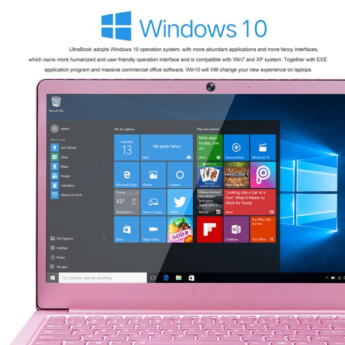 Portable Windows Puck Ordinateur Portable windows 11 Intel Quad Core Ultrabook 14 pouces 8Go ...