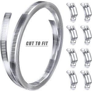 Lot 2 Raccords Serrage En T Noirs 28mm - Connecteurs Tuyaux Clôture Avec Boulons