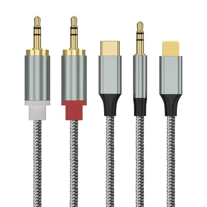 Câble Audio USB-C Vers 2 RCA - 1m - Transmission Stéréo Haute Qualité - Pour TV, PC, Enceintes