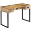 Buffet Bureau Bois De Manguier Massif Et Cuir Veritable 117x50x76 Cm Achat Vente Armoire De Bureau Buffet Bureau Bois De Cdiscount
