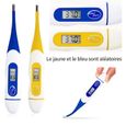 Thermomètre digital flexible - Simple et fiable - Envoi aléatoire en jaune et bleu-0