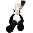 Peluche panda géante 160 cm ultra moelleuse et très douce, idéal en cadeaux de mariage, baptême ou anniversaire-0