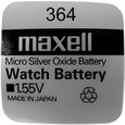 Pile montre 364 (SR621SW) SR60 1.55V Maxell-0