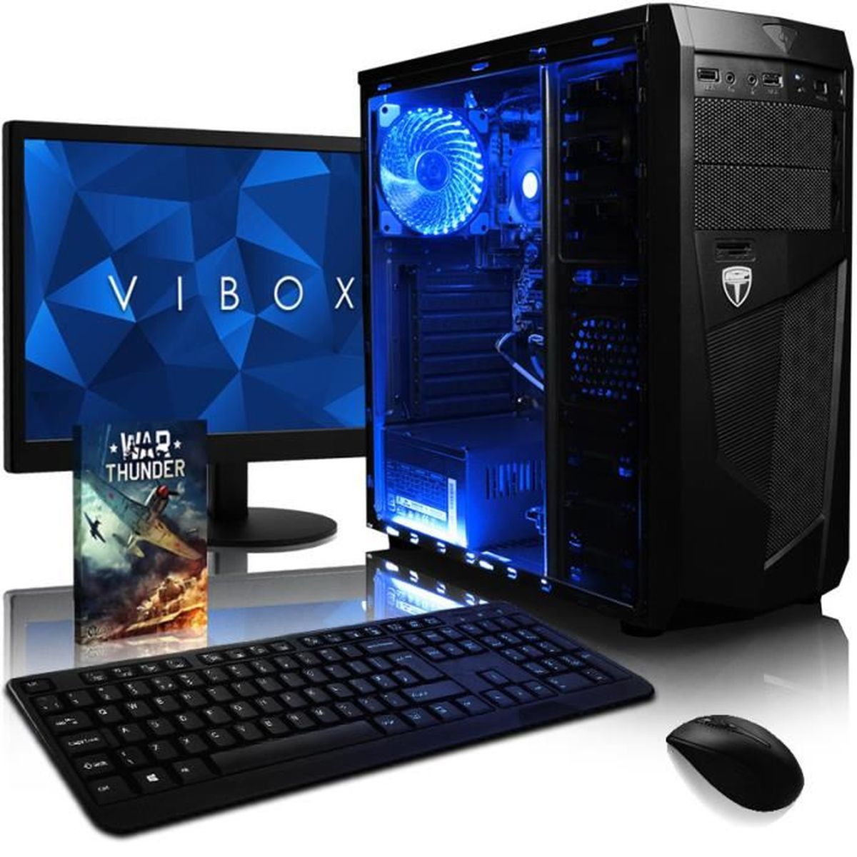 VIBOX Apache 9XS PC Gamer Ordinateur avec War Thunder Jeu Bundle, 22