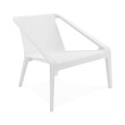 DECLIKDECO Fauteuil De Jardin En Plastique Blanc ACOMA