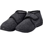 Charentaise homme montante fourrée avec scratch en feutrine - Ozabi - K88R15 noir