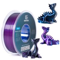 Geeetech soie PLA Filament 1.75mm 1KG Imprimante 3D 3 Couleurs Bleu Violet+Noir