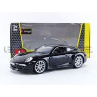 Voiture Miniature de Collection - BBURAGO 1/24 - PORSCHE 911 Carrera S - 2011 - Black - 21065BK