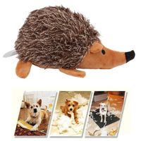Drfeify jouets pour chien en peluche Jouets grinçants de chien en forme de hérisson jouets interactifs pour chiens résistants a -LON