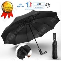 Parapluie entièrement automatique TD® Grande taille pour deux personnes Triplé pliable Parapluie d'affaires coupe-vent pour hommes