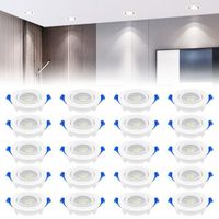 YUENFONG Plafonnier encastré spot LED 20 x 5W, LED Spot Encastré Extra Plat, Spot de Plafond IP21 pour salon cuisine, blanc froid