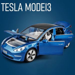 VOITURE - CAMION Modèle 3 Bleu - Voiture Tesla Modèle 3 En Alliage 
