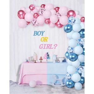 Kit décoration baby shower fille rose 49 pièces - Vegaooparty