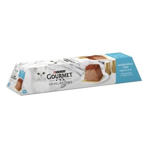 BOITES - PATÉES LOT DE 3 - PURINA GOURMET - Révélations Mousseline au Thon Pâtée pour chat - boite de 4 paquets de 57 g