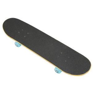 SKATEBOARD - LONGBOARD Planche à roulettes-Skateboard Résistant à l'usure/Roues silencieuses Pour Débutants et Amateurs 79x20x13cm Noir et Bleu