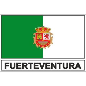 DÉCORATION VÉHICULE Autocollant sticker drapeau  fuerteventura