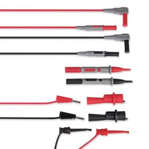 10 Ensembles 4 mm or Plug pour or 4 mm Fiche banane prise double Banana TEST CABLE 1M//3Ft