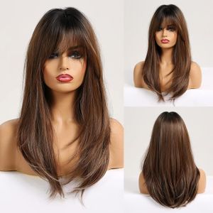 Perruque femme mi long - Cdiscount