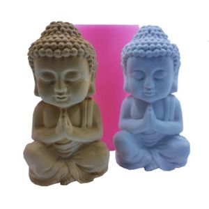 Savon Moule Bouddha 3D Moule en Silicone en Forme de Chinois Bouddha Moule Résine Époxy Moule pour Bougie Avalokitesvara Décoration de Gâteau Chocolat Fondant