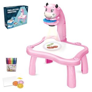 TABLE A DESSIN Dessin - Graphisme,Table de dessin pour enfants,projecteur Led,Table de dessin artistique,jouets,tableau de peinture - Type violet