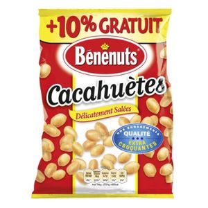 BISCUITS SALÉS BENENUTS Cacahuètes - Délicatement salées 410g