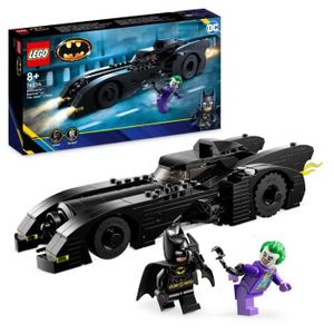 ASSEMBLAGE CONSTRUCTION LEGO® DC 76224 La Batmobile : Poursuite entre Batman et le Joker, Jouet de Voiture Batmobile, avec Figurines