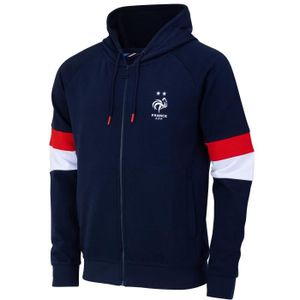 SWEAT-SHIRT DE FOOTBALL Sweat capuche zippé fan FFF - Collection officiell