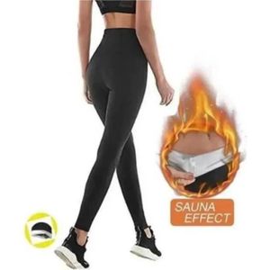 PANTALON DE SPORT Pantalon de Sudation Femmes, Legging de Sport à Taille Haute en Nano-Matériaux pour Accélérer Transpiration, Obtenir Ventre Plat