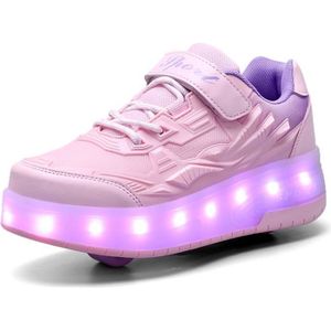 BASKET Mode Baskets Enfants LED lumières Chaussures à Rou