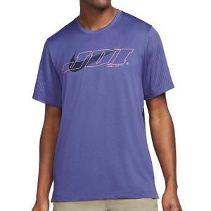 T-SHIRT MAILLOT DE SPORT T-Shirt De Sport Homme Violet NIKE Top SS SC - Manches Courtes - Technologie DRI-FIT