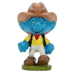 FIGURINE - PERSONNAGE Figurines - Figurine Pixi Les Schtroumpfs, Schtroumpf Cowboy 6493 (2023) -