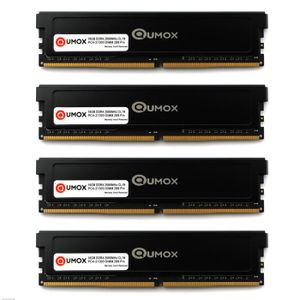 MÉMOIRE RAM 4pcs QUMOX 16Go DDR4 2666 2666MHz PC4-21300 PC-213