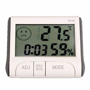 THERMO - HYGROMÈTRE Tbest Thermomètre hygromètre numérique LCD Thermom
