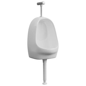 WC - TOILETTES CYA Urinoir suspendu avec valve de chasse d'eau Céramique Blanc AB143986 NOUVEAU