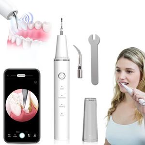 SOIN BLANCHIMENT DENTS VOLY – Détartreur électrique - AntiTartre Dentaire, Plaque Dentaire Rechargeable - Blanc