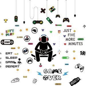 Sticker Murau - Limics24 - Stickers Muraux Jeu Giyiprpi Gamer Contrôleur  Vidéo Autocollants Enfants Garçon Murs