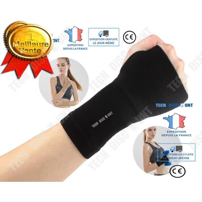 TH 2x Bandeau serre poignet bracelet bande sudation eponge protection  Tennis Sport Jogging Gym noir - Cdiscount Sport