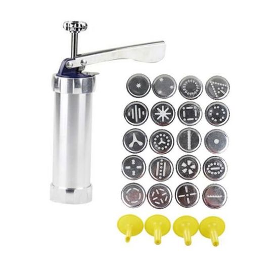 Pistolet à Pâtisserie CHSEEO Avec Douilles Et Disques - Pour Décorer Biscuits, Gâteaux, Churros Et Glaçage