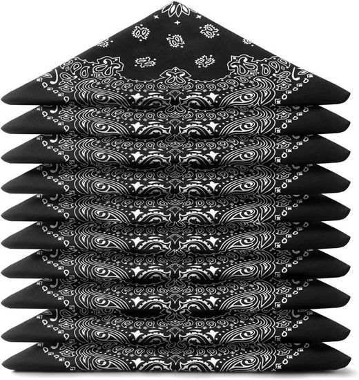BANDANA MARRONE 55x55 cm - 100% cotone - Negozio di Carnevale
