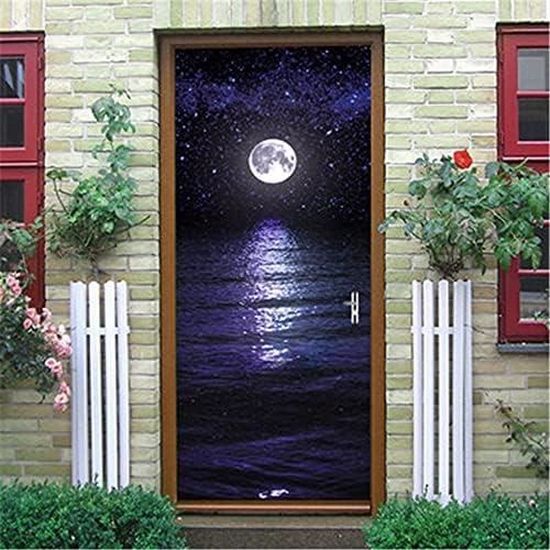 Stickers Porte 3D Abstrait Joueur De Basket - Autocollant Amovible Étanche PVC 83x205 Cm, Décoration Murale Ultra Réaliste Pour Chambre Ou Salon