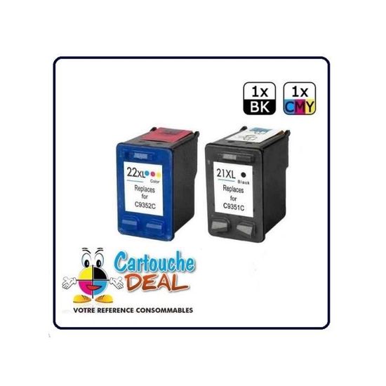 ColoWorld 21XL & 22XL Druckerpatronen – Wiederaufbereitet Für HP Deskjet & OfficeJet Modelle | Schwarz & Farbe Multipack