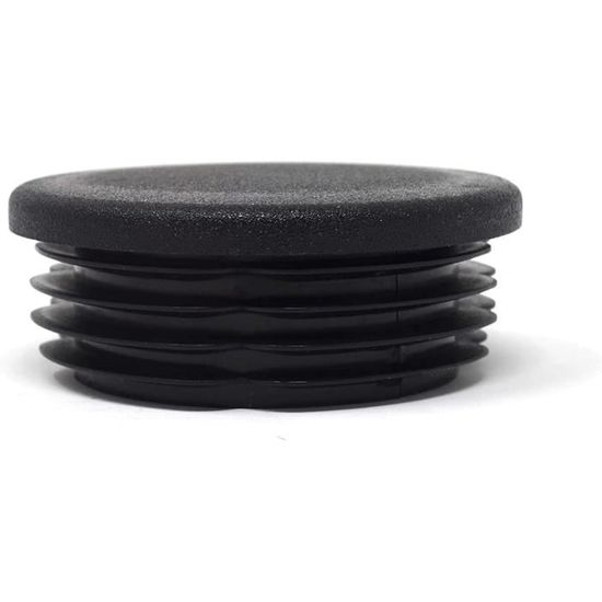 Lot De 2 Bouchons Pour Tube Rond – Diamètre 64 Mm, En PVC, Avec Ailettes, Pour Pieds De Meuble