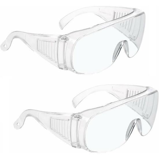 2 Paires De Protections Latérales Pour Lunettes - Écrans TPU Amovibles Contre Les Éclaboussures - Marron Foncé