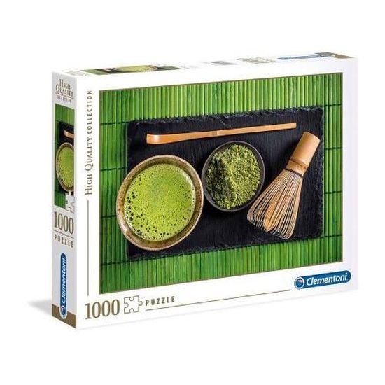 Puzzle 1000 pièces - CLEMENTONI - Matcha Tea - Pour enfants à partir de 13 ans - Couleur principale verte